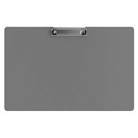 Horizontal Ledger 17 x 11 Aluminum Clipboard - Silver