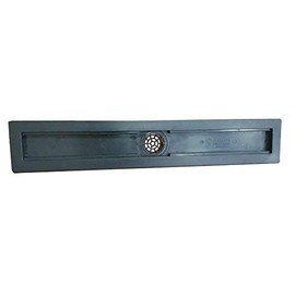 Compotite Linear Drain Body Black ABS Linear Shower Drain 42 Inch