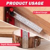 6-in-1 Carpenter Square 7 inch (1/8" Precision) Rafter Square Multi-Purpose