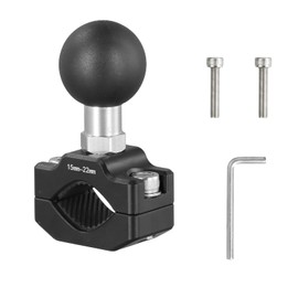 1 Inch Ball Head Handlebar Mount, RAM Ball Head Adapter with U-bolt Mounting Base, 25.4 mm/1" Aluminum Alloy Ram Mount Ball Base, Motorcycle Bicycle Handlebar Mount Clamp with Ball Connector
