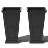 Veradek Fairmont Tall Plastic Planter - Large Outdoor Planter for