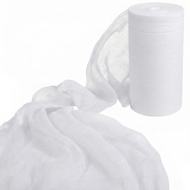 Zealor 36 In x 40 Yard Grade 10 Reusable Cheese Cloth for Straining 100% Unbleached Cotton Cheesecloth Roll for Craft, Cooking, Wedding White Gauze Table Runner, Halloween Creepy Cloth, Sheer Curtain