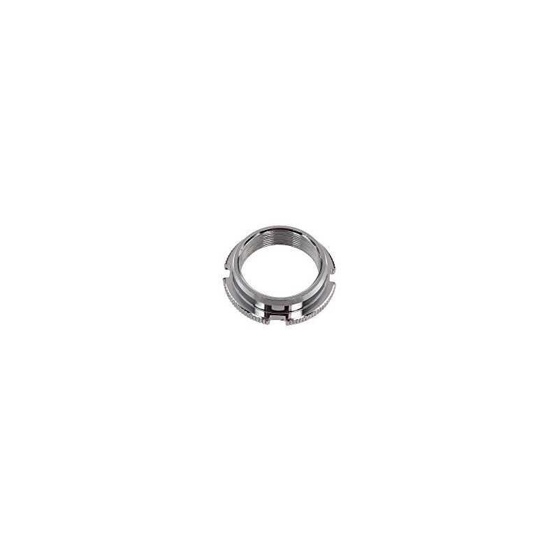 Locknut on steering bearing - chrome-plated - 4 grooves +