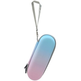 traderplus Electric Toothbrush Travel Case Hard Shell EVA Case Cover with Mesh Pocket, Fits Most Powered Toothbrush Products (Pink-blue)