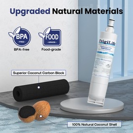 FrigiLife 4396508 Replacement for Whirlpool 4396510, EDR5RXD1, NLC240V, PNL240V, 4396508p, 4396547, 4392857, 9010, LC400V, WF-NLC240V, 46-9010, Everydrop Filter 5 Refrigerator Water Filter, 4PACK