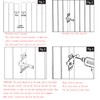 NIDAYE Self-Locking Gate Latch - Post Mount Automatic Gravity Lever