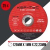 KSP-Tec® │25 Cutting Discs 125 x 1.0 mm [With Protective