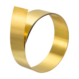 uxcell Brass Sheet Roll, 3000mm x 20mm x 0.1mm Brass Foil Roll Brass Strip for Crafts, Electrical Repairs, Grounding