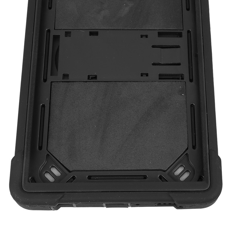 Tablet Case Black Silicone Precise Cutouts Shock Absorbent Stable Kickstand