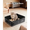 Luxtude Portable Litter Box for Cats, Comes with a Hard