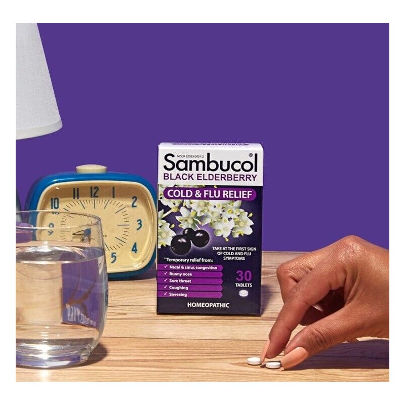Sambucol 6 Pack-Sambucol Black Elderberry Cold & Flu Relief Tablets