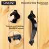SANKINS Thumb Gate Latch for Wooden Fence Heavy Duty, Thumb