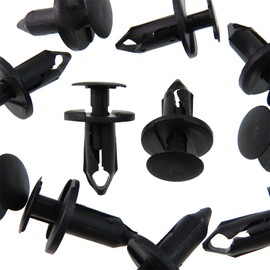 Woodzdon 100 Pcs Bumper Cover Fender Shield Clip Wheelhouse Liner Retainer for GM 21030249 for Ford N807389S for Chrysler 6503598 for VW 8E0-825-267 for Auveco 17216 Push In Fastener Fit into 8mm Hole