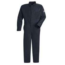 Flame Resistant Contractor Coverall, Navy Blue, 2XL