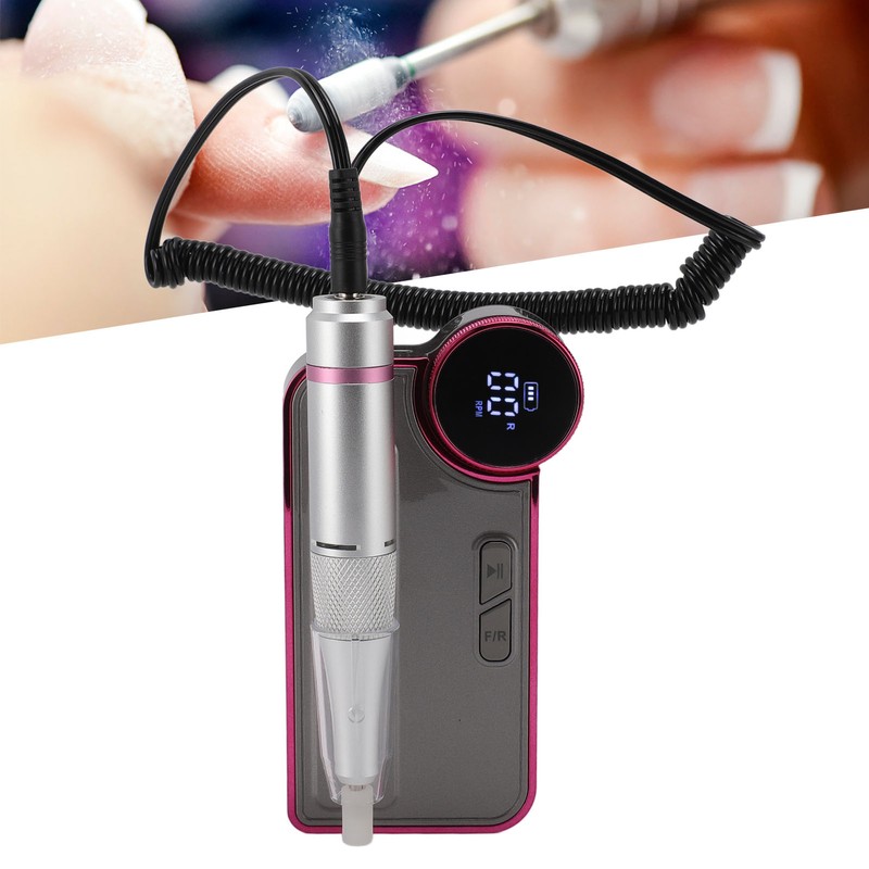 Electric Nail Drill Machine 35000RPM Low Noise High Speed Nail