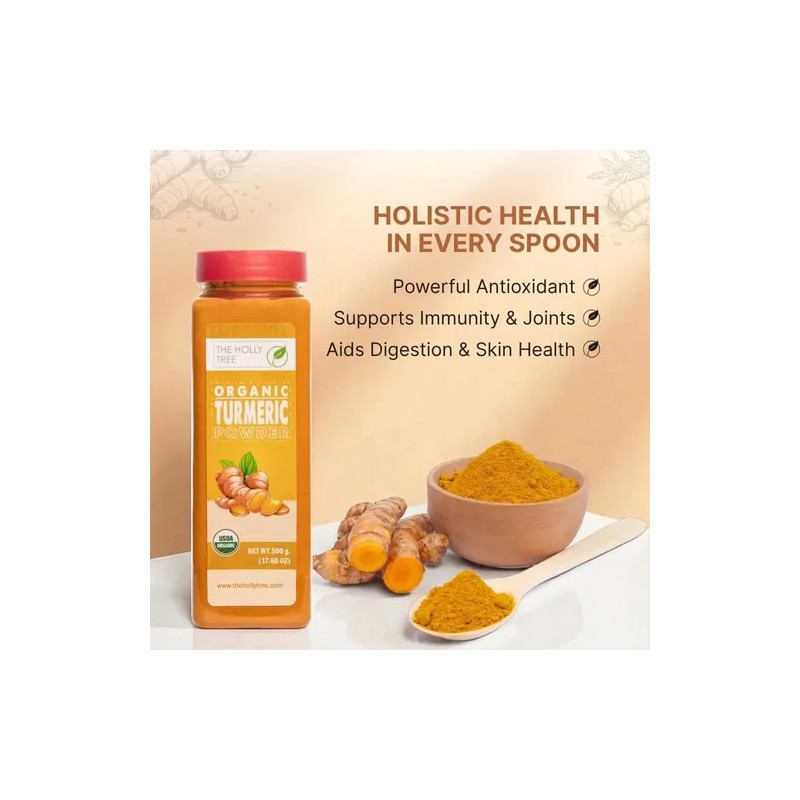 The Holly Tree Cúrcuma Orgánica En Polvo 500 G Para