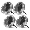 Peasur 4 Pack Solar Lights Outdoor Garden, Solar Ground Light,
