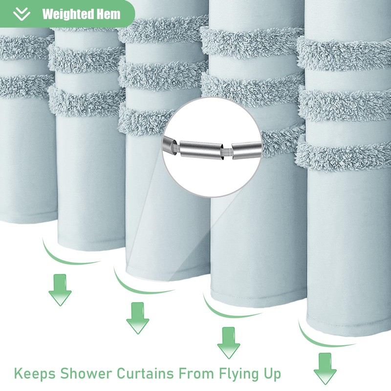 Dynamene Extra Long Shower Curtains - 72 x 84 Inches