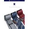 HISDERN T3-02 Brand Necktie, Handkerchief, Set of 3, Width: 3.3