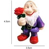 NIWWIN Drunk Garden Gnomes 4 Pieces, Garden Gnome Elf Statue,