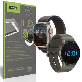 dipos FLEX 2 x Matte Screen Protectors for Douself Smartwatch 1.85, Anti-Reflective, 100% Display Cover, Fingerprint Compatible, Case-Friendly, Full Cover Screen Protector Film