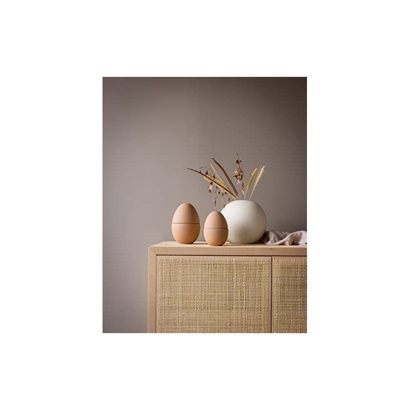 Cooee Design Ceramic Bonbonniere in Café au Lait-Shell, Handmade, Dimensions: