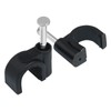 Dijedev 200Pcs Nail in Cable Clips, 7mm Cable Wire Clips,