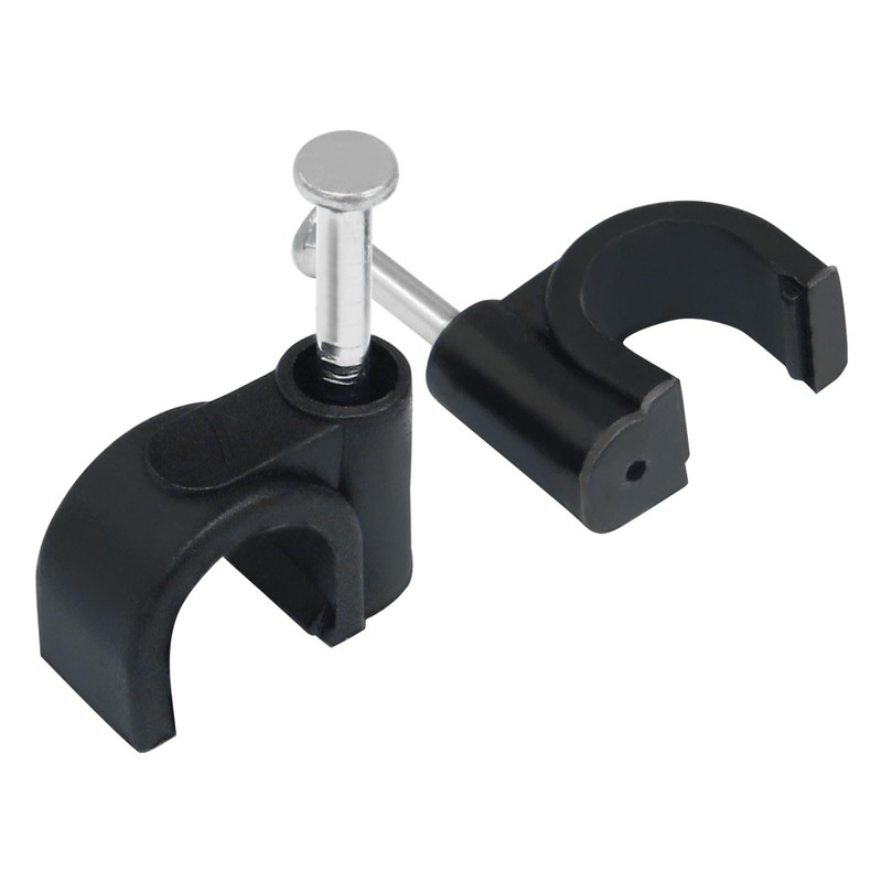 Dijedev 200Pcs Nail in Cable Clips, 7mm Cable Wire Clips,
