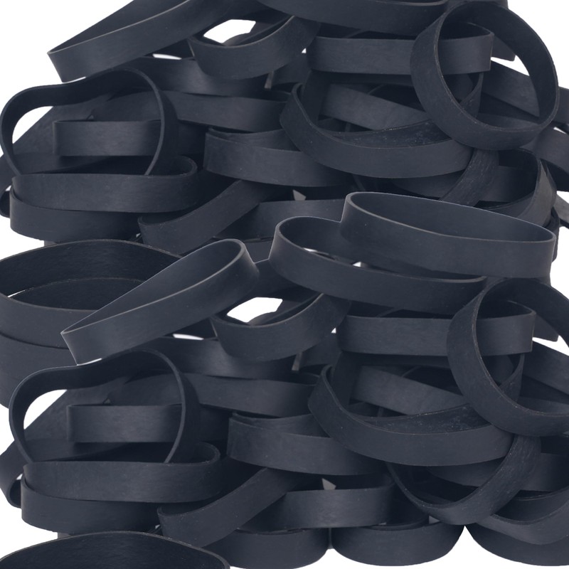 Foshine Tactical Rubber Bands Size #84,Elastic Band Black 50Pcs Heavy