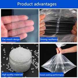 Extra Large Clear Storag Bags Suitcase Storage Bags Plastic Storage Bags (100cm x 152cm) with re-useable Thickened and Sturdy, Apply to Quilts, Suitcases, Plush Toys, Office Chairs(5 Pcs)