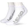 HEAD Unisex Trainer Socks (Pack of 2), White