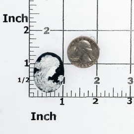 Victorian Lady Cameo Silicone Mold Food Safe Fondant, Chocolate, Candy, Resin, Polymer Clay, Jewelry, Craft Mold