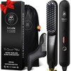 Heated Ionic Hair Straightening Brush for Men - 5 Temperature