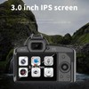 4K Digital Camera, WiFi 64MP, Digital Camera, 3.0 IPS Screen,