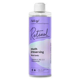 KILIG RETINOL Gesichtswasser mit Retinol und Niacinamid | Hautpflege für Tag und Nacht zur Straffung und Reduzierung feiner Linien für einen revitalisierten Teint | Glatte und erfrischte Haut | 250ml