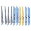 10Pcs Reciprocating Saw Blades High Carbon Steel Bimetal Sabre Saws