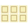 Pimpernel Classic Cream Coasters, Set of 6