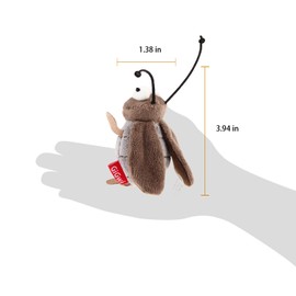 Gigwi Interactive Cat Toy Squeaky, Electronic Chirpy Bird Cat Toy Feather Tail, Automatic Cat Play Squeak Toy for Boredom