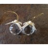 Pair of Clear Crystal Christmas Ornaments 6 Pairs Available