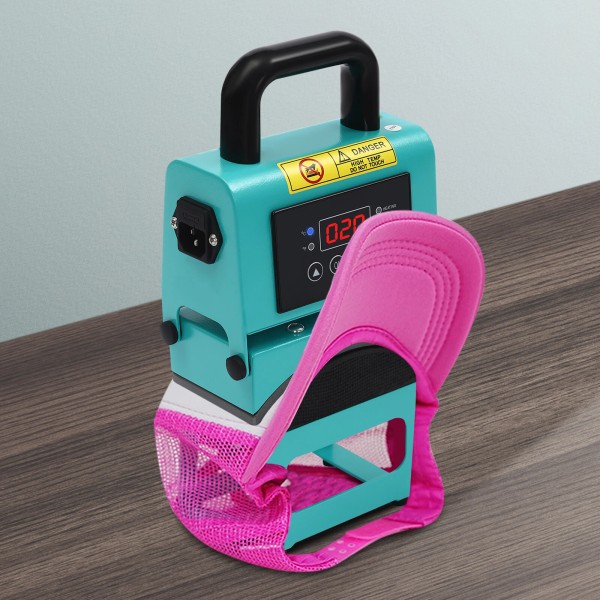 TBvechi 350 W Hat Heat Press Machine Semi-Automatic Sublimation Cap