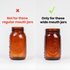 Yodecy 9 Pack White Wide Mouth Mason Jar Lids, One-piece