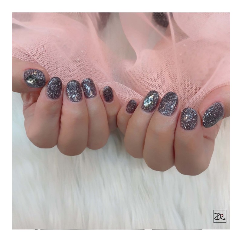Next day delivery⭐Black glitter stone nail⭐ / 다음날발송⭐블랙글리터 스톤네일⭐