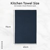 Encasa XO Kitchen Dish Towels Set | Navy Blue |
