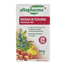 Alpha Pharma Sea Salt Bath Salt for Back, Shoulders, and Neck 80g / 알파파마 등 어깨 목을 위한 바다 소금 입욕제 80g