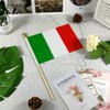 Newperlite Italy Stick Flag Italian Small Mini Hand Held Flags