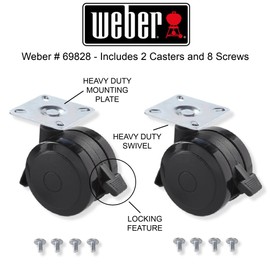 Weber # 69828 Locking Caster for Spirit 200/300 Series Grills