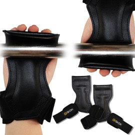 Power Grip Pro Wrist Support/Anti-Slip Rubber/Hand Grip Assistance Strength Training Gloves Pull Up Deadlift Lat Pull Down Bench Press Training Gear Heavy Duty Gym Strength Rubber Strength Injury