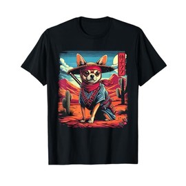 Japanese Chihuahua Dog Samurai Men, Women, Kids T-Shirt