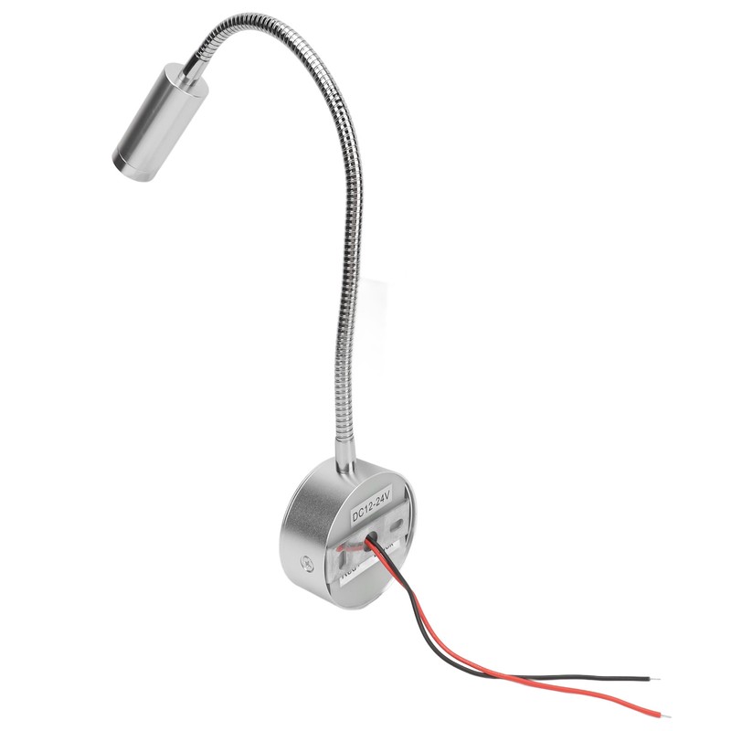 LED Reading Light DC12 to 24V Touch Adjustment USB Charging