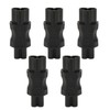 5Pcs IEC320 C6 to C7 Receptacle Connector Power Adapter Supply